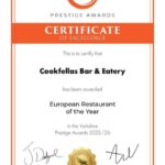 Cookfellas Bar Eatery - Awards
